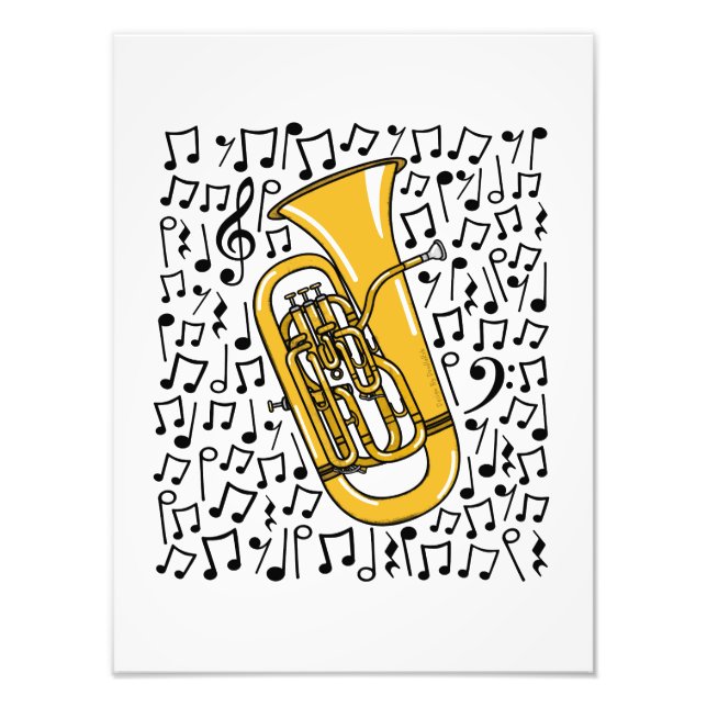 Foto Euphonium Musical Notes Brass Musical (Frente)