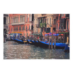 Foto Europa, Itália, Veneza, gôndolas no canal