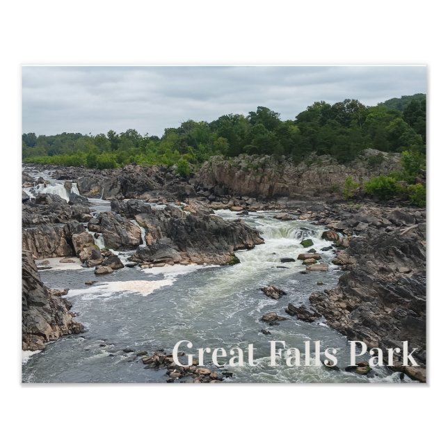 Foto Excelente Falls Park Potomac River em Mather Gorge (Frente)