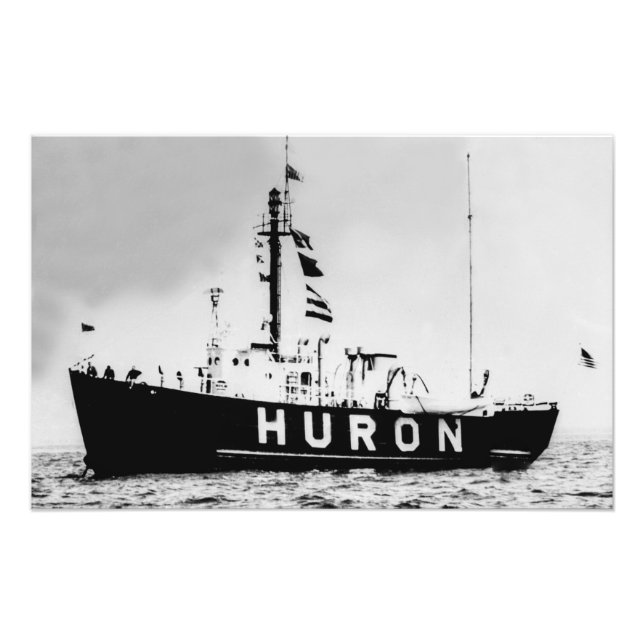 Foto Excelente Lagos Huron Lightship Vintage (Frente)