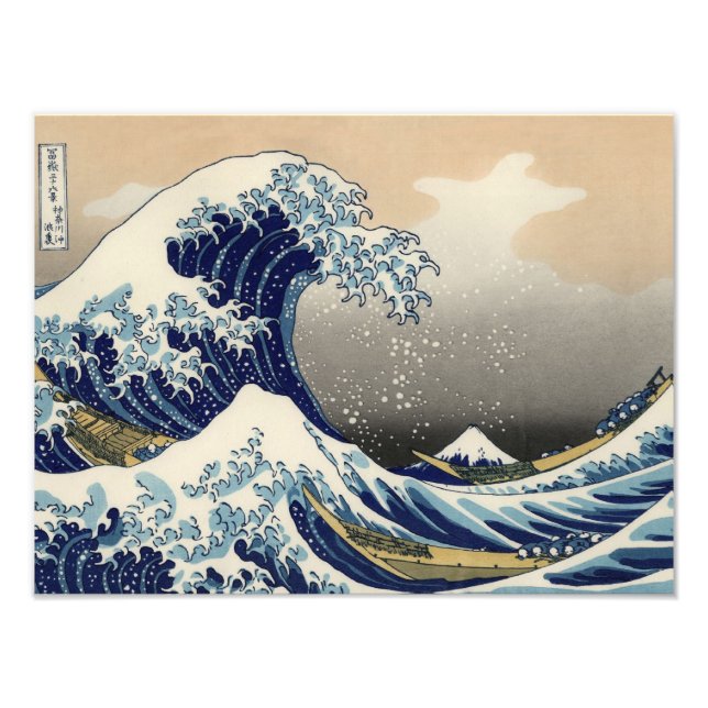 Foto Excelente Wave de Kanagawa Oriental Fine Art (Frente)