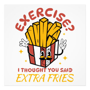 Foto Exercício Eu Achei Que Você Disse Fritas Extras
