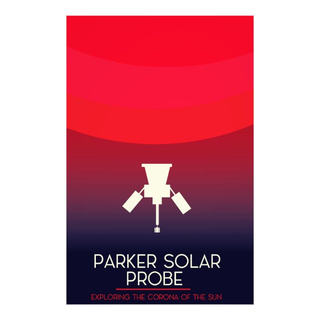Foto Exploração de Sonda Solar Parker (Frente)
