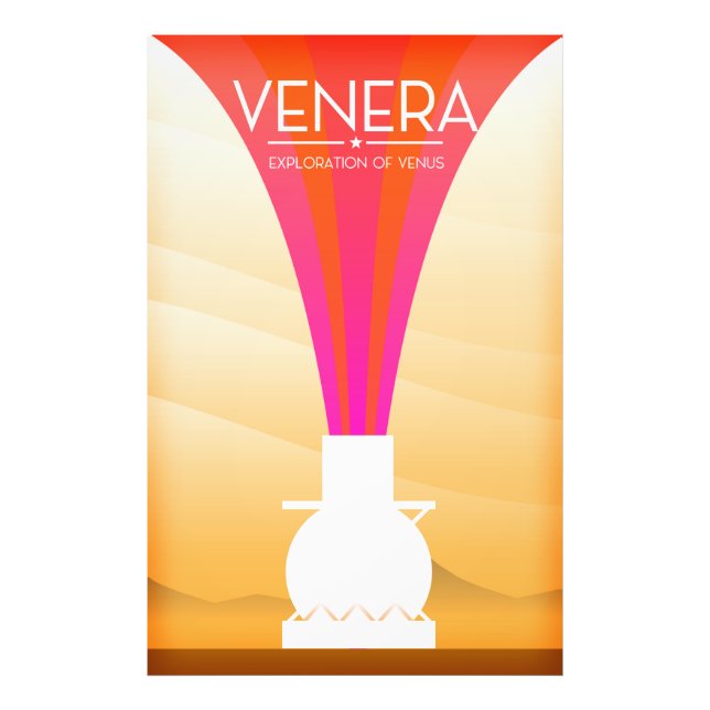 Foto Exploração Venera de Vênus (Frente)