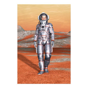 Foto Explorador de Marte Astronauta Planeta Alien Arte