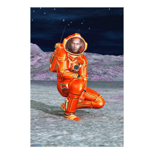 Foto Explorador de Marte Astronauta Planeta Alien Arte 
