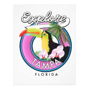 Foto Explore o logotipo retrô Tampa Florida
