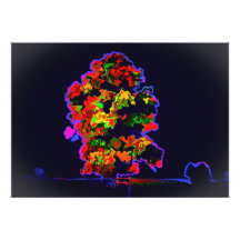 Explosão de árvore neon