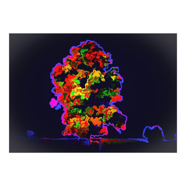 Foto Explosão de árvore neon (Frente)