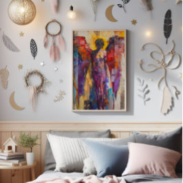 Foto Expressionismo Colorido do Anjo Guardião