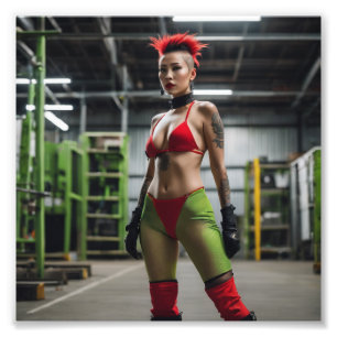 Foto Fábrica Selvagem Punk Oriental Babe em espanhol