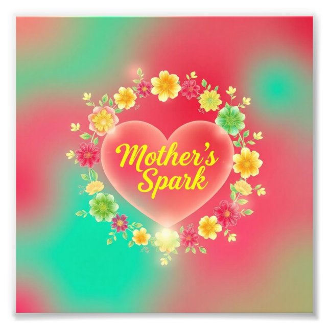 Foto Faísca do Coração da Mãe (Frente)