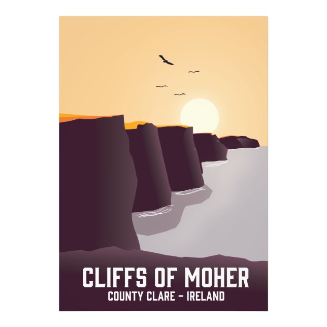 Foto Falésias de Moher Condado de Clare, Irlanda. (Frente)