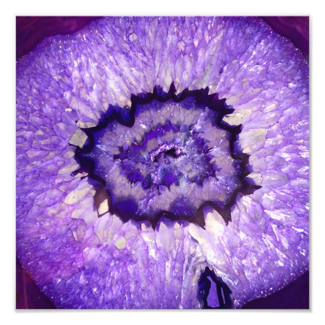 Foto Falln Purple Agate Geode (Frente)