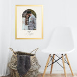 Foto Família Casamento Verde Mínimo<br><div class="desc">Impressão da Família Greenery Casada Mínima. Clique no botão personalizar para personalizar este design com seus detalhes.</div>