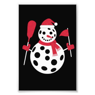 Foto Família de Boneco de Neve com Chapéu de Papai Noel