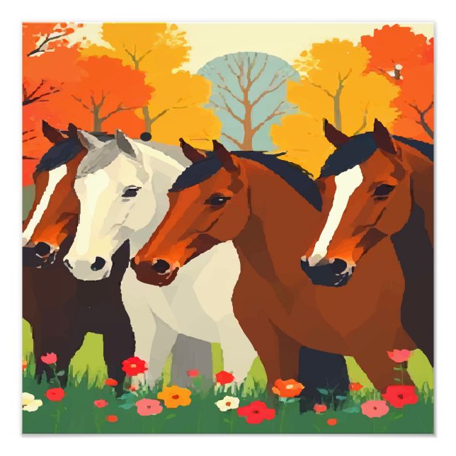 FOTO FAMÍLIA DE CAVALOS. (Frente)