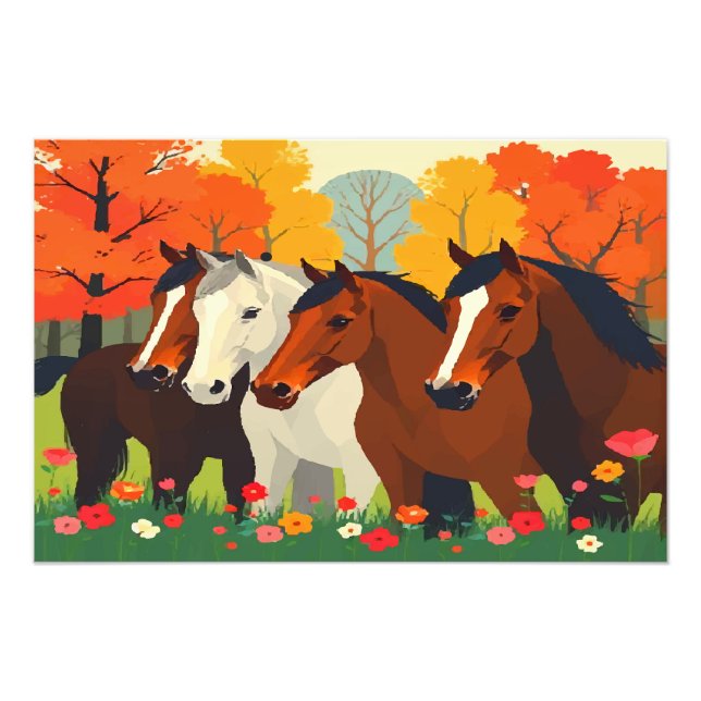 FOTO FAMÍLIA DE CAVALOS. (Frente)