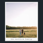 Foto Família de máquinas de escrever modernas minimalis<br><div class="desc">Essa design minimalista e moderna permite que você adicione seu próprio texto de fotografia e máquina de escrever. O impressão perfeito e simples para a sua casa,  uma forma excelente de celebrar a sua família.</div>