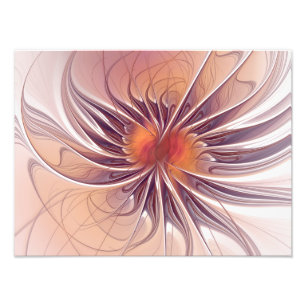 Foto Fantasia floral, flor abstrata colorida do Fractal