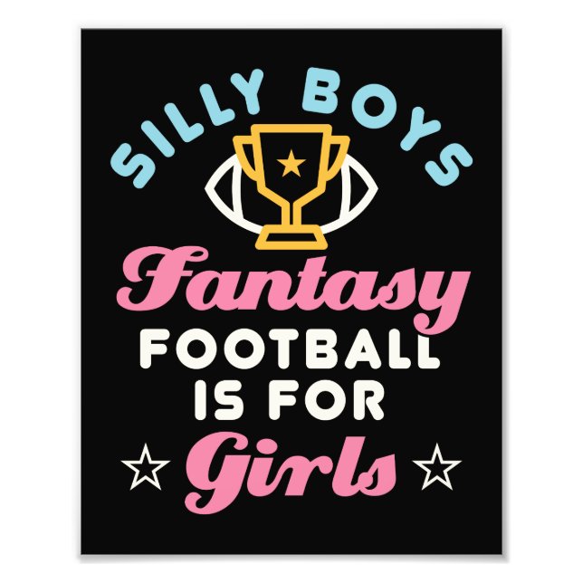 Foto Fantasy Football for Girls Engraçado FFL Women (Frente)