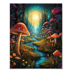 Foto Fantasy Mushroom Forest