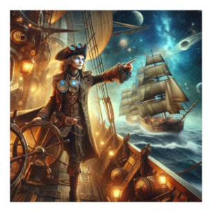 Foto Fantasy Space Pirate Steampunk Vintage Victorian