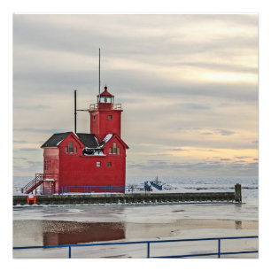 Foto Farol conhecido como Big Red em Michigan