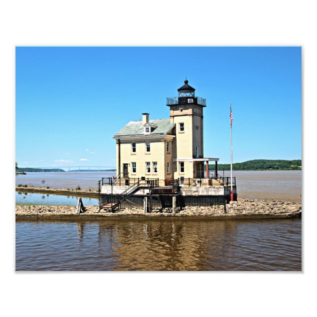 Foto Farol de Rondout Creek, Rio Hudson, Nova Iorque (Frente)