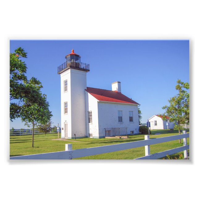 Foto Farol de Sand Point, Escanaba, Michigan  (Frente)
