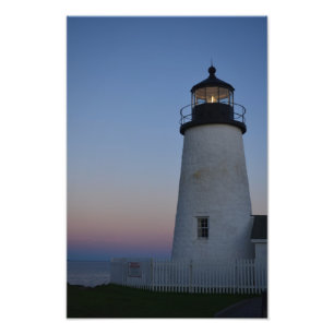 Foto Farol do ponto de Pemaquid no por do sol