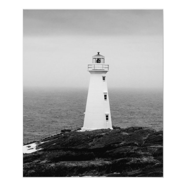 Foto Farol Mínimo Branco Negro (Frente)