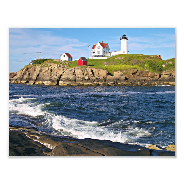 Foto Farol Nubble, Cabo Neddick Maine (Frente)