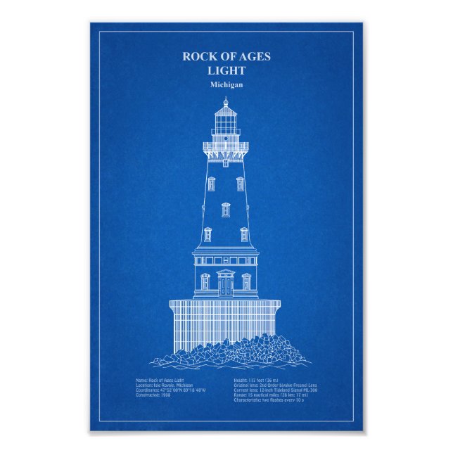 Foto Farol Rock of Ages - Michigan - AD (Frente)
