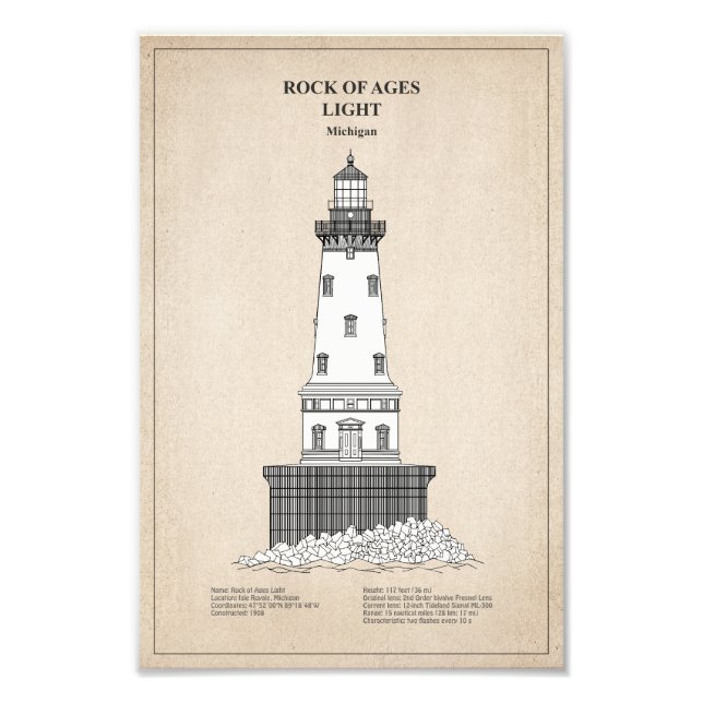 Foto Farol Rock of Ages - Michigan - SBD (Frente)