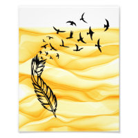 Feather Birds Shadow Art