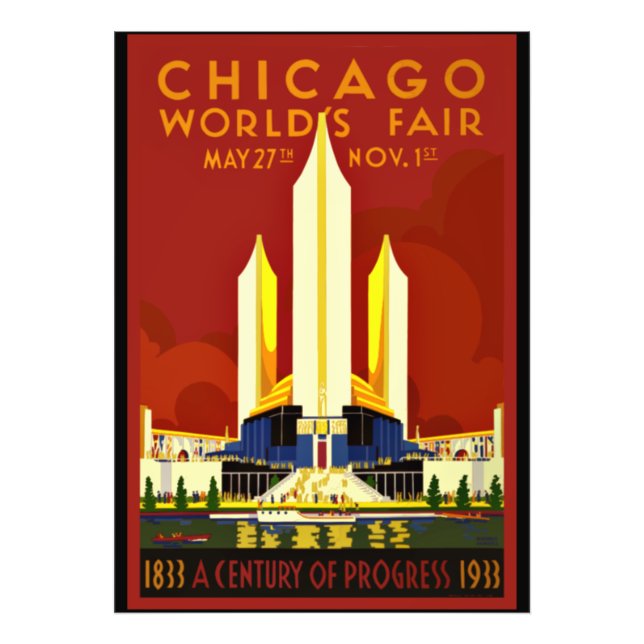 Foto Feira Mundial de Chicago, 1933, (Frente)