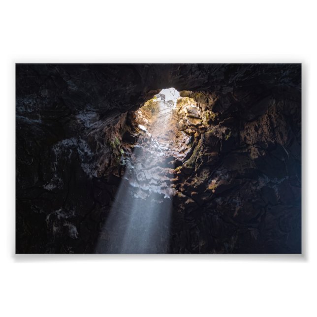 Foto Feixe de Luz na Caverna dos Jameos del Agua (Frente)