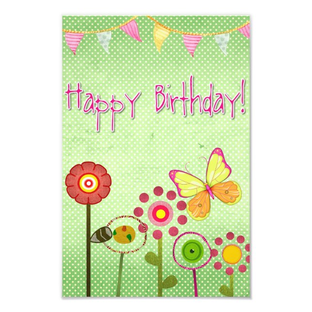 Foto Feliz aniversário (Frente)