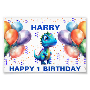FOTO FELIZ ANIVERSÁRIO AZUL T REX