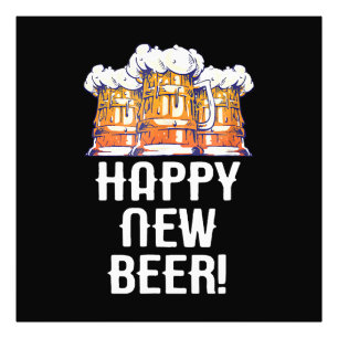 Foto FELIZ ANO NOVA CERVEJA! Festa de Ano Novo Bebendo