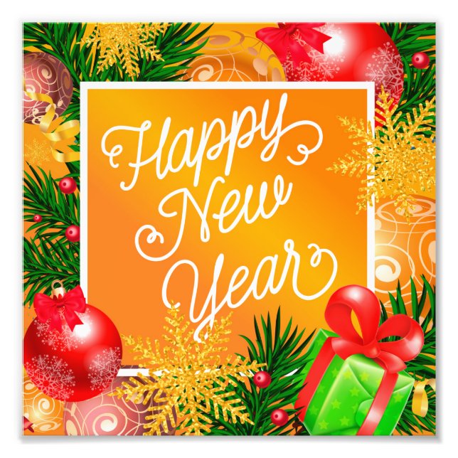 Foto Feliz ano novo (Frente)