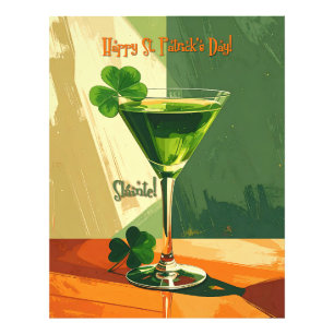 Foto Feliz Dia de São Patrício Shamrock Martini