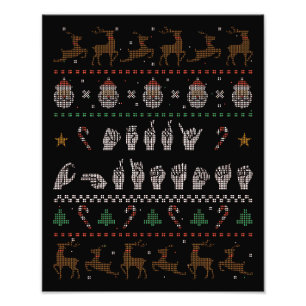 Foto Feliz Natal - Língua de Sinais Americana II