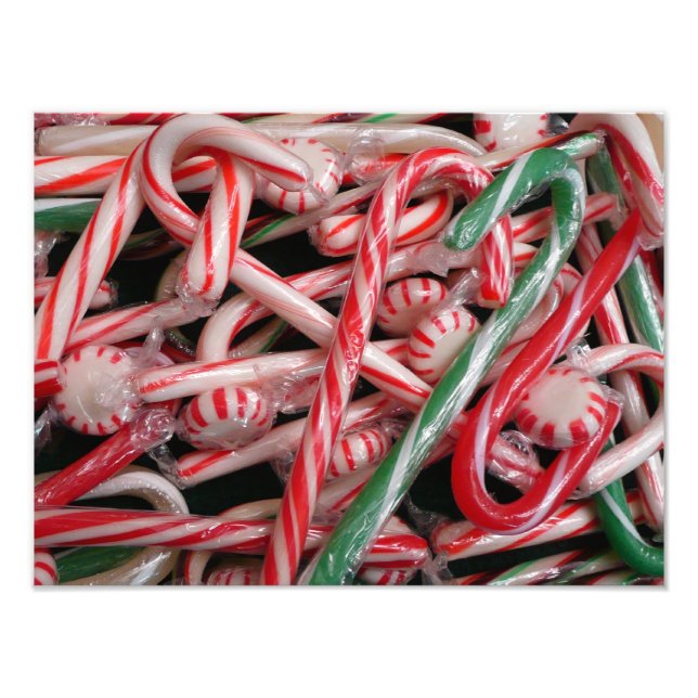 Foto Feriado de Natal Candy Canes and Peppermints (Frente)