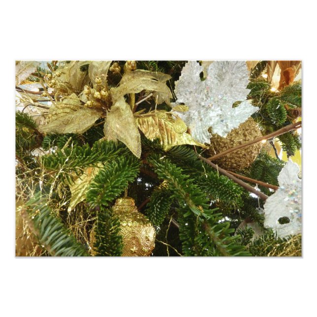 Foto Feriado de Prata e Dourado Árvore de Natal II (Frente)