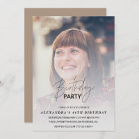 Foto: Festa de aniversário de convite para 46 anos