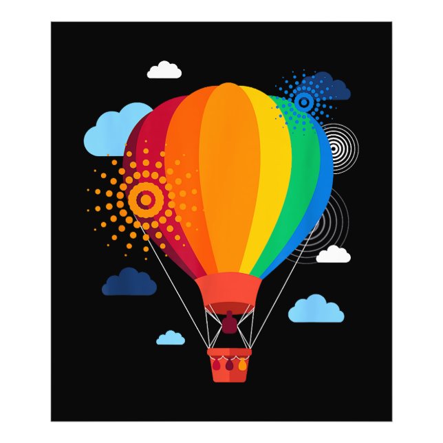 Foto Festa de Balões de Ar Quente de Camisa-T Camisa Ar (Frente)