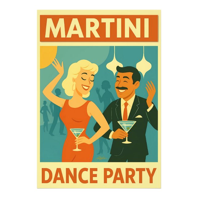 Foto Festa de Dança Martini de Meados do Século (Frente)