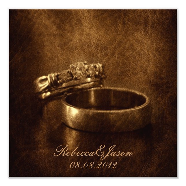 Foto festa de noivado rústica dos anéis do casamento vi (Frente)